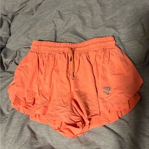 Women's Orange Running Shorts